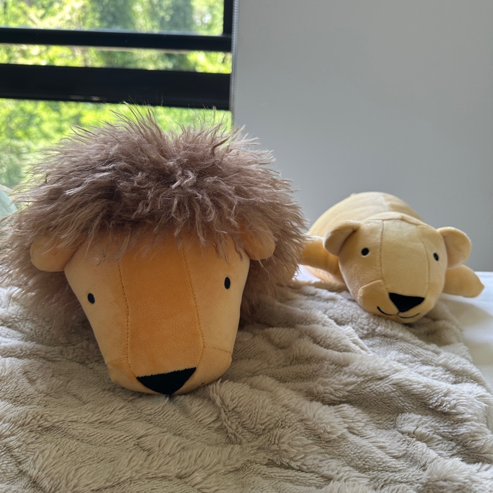 Adorable Lion Plush Toy Set